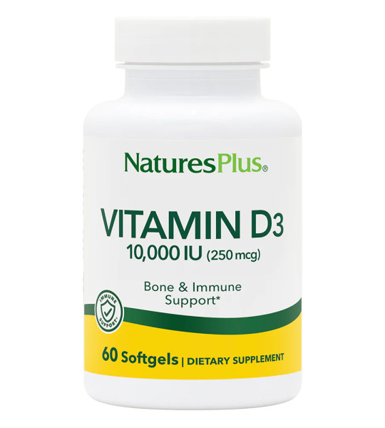 NaturesPlus Vitamin D3 10,000 IU (250 mcg) Softgels (60 капс)