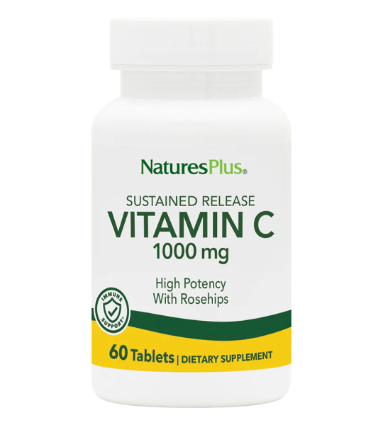 NaturesPlus Vitamin C 1000 mg with Rosehips (60 табл)