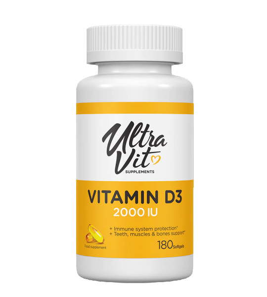 UltraVit Vitamin D3 2000 IU Softgels (180 капс)