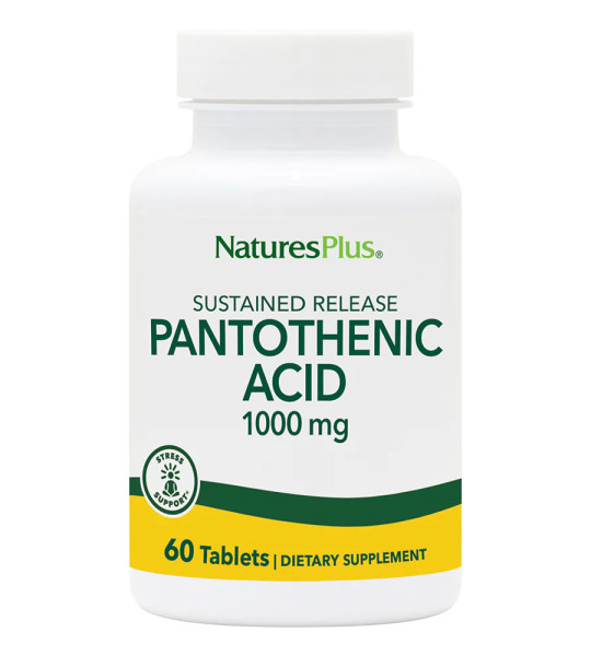 NaturesPlus Pantothenic Acid 1000 mg (60 табл)