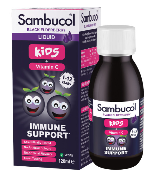 Sambucol Black Elderberry KIDS + Vittamin C Liquid (120 ml)