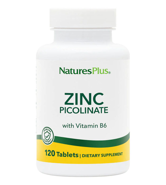 NaturesPlus Zinc Picolinate W/B6 (120 табл)
