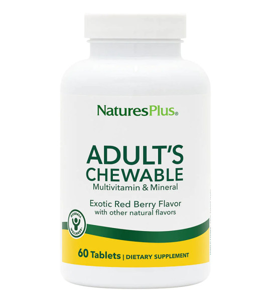 NaturesPlus Adult's Chewable Multivitamin & Mineral (60 жув табл)