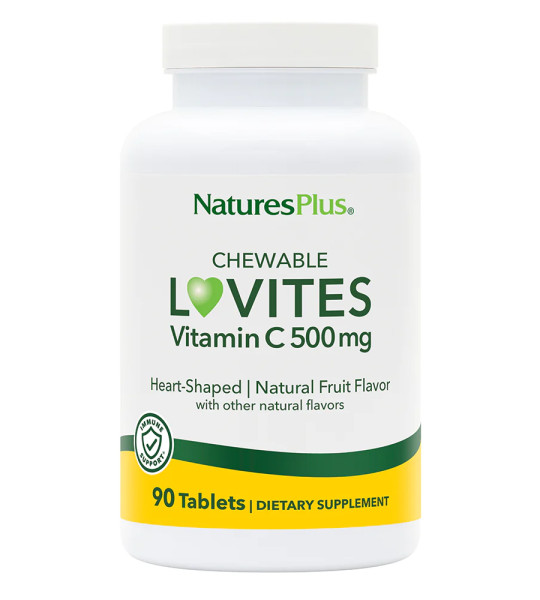 NaturesPlus Chewable Lovites Vitamin C 500 mg (90 табл)
