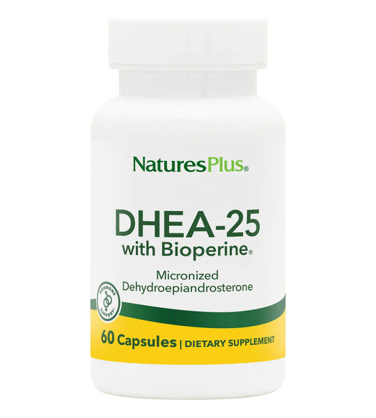 NaturesPlus DHEA-25 with Bioperine (60 капс)