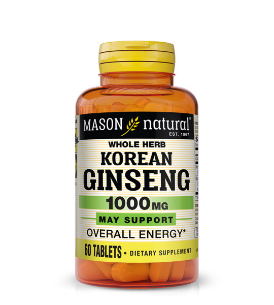 Mason Natural Korean Ginseng 1000 mg (60 табл)