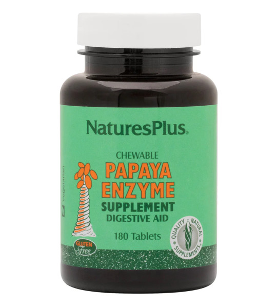 NaturesPlus Chewable Papaya Enzyme 6 mg (180 жув табл)
