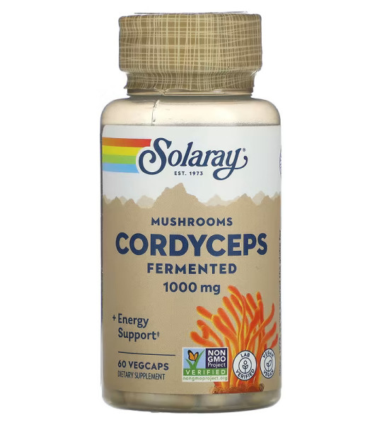 Solaray Mushrooms Cordyceps Fermented 1000 mg VegCaps (60 капс)