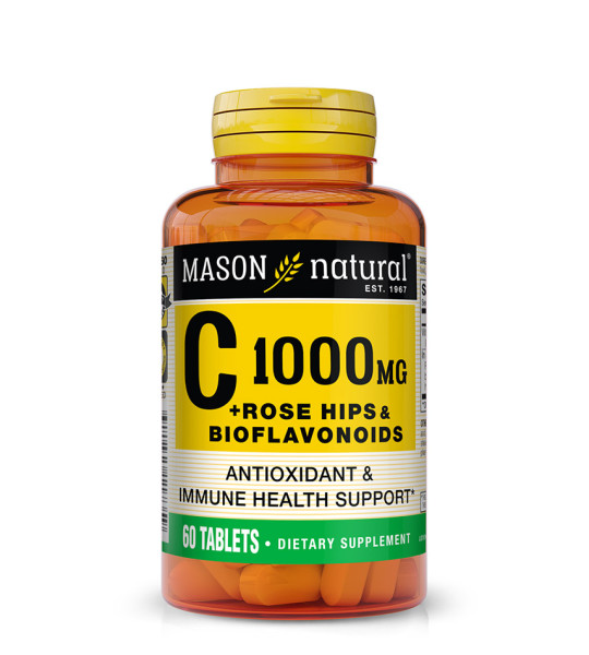 Mason Natural C 1000 mg + Rose Hips & Bioflavonoids (60 табл)