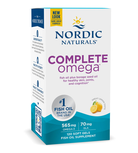 Nordic Naturals Complete Omega 565 mg Soft Gels (120 капс)