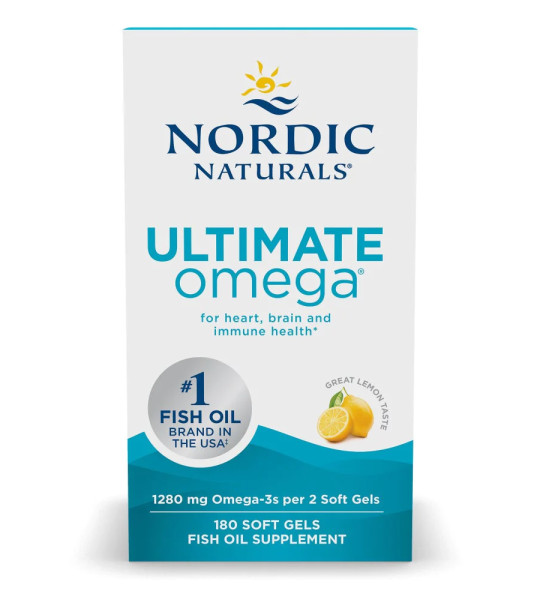 Nordic Naturals Ultimate Omega 1280 mg Soft Gels (180 капс)