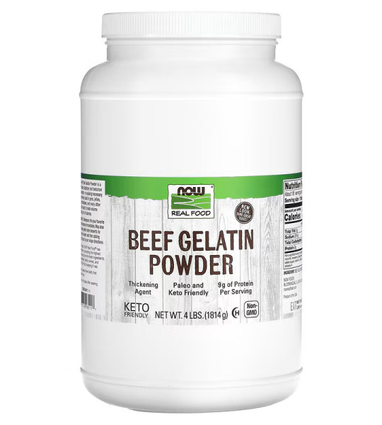 NOW Real Food Beef Gelatin Powder (1814 грам)