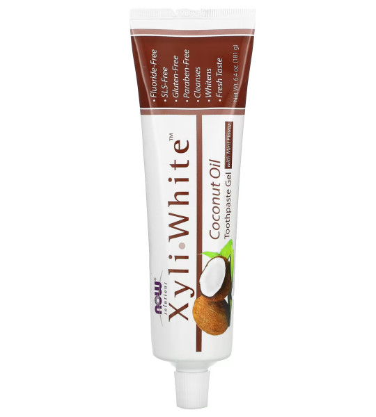 NOW Solutions XyliWhite Coconut Oil Toothpaste Gel (181 грам)