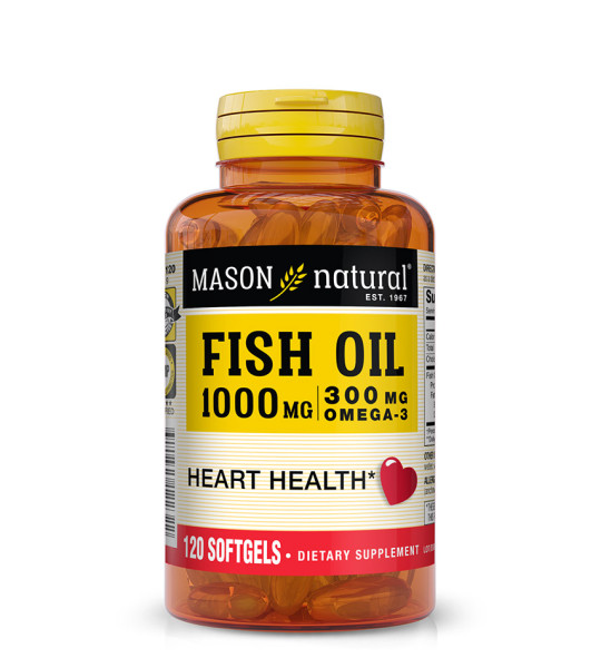 Mason Natural Fish Oil 1000 mg Softgels (120 капс)