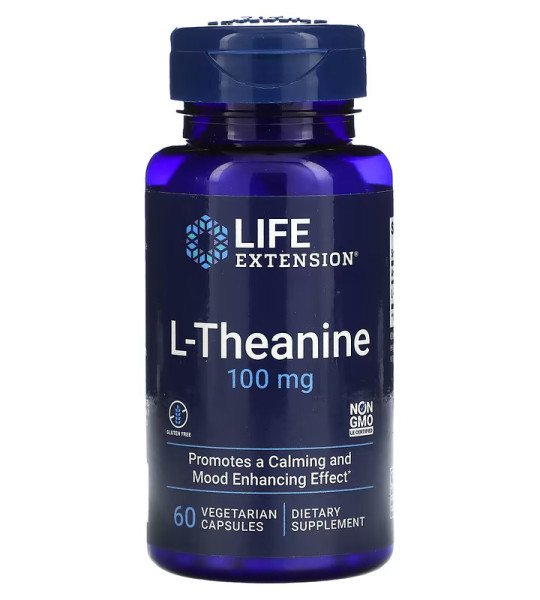 Life Extension L-Theanine 100 mg Veg Caps (60 капс)
