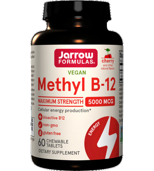 Jarrow Formulas Methyl B-12 5000 mcg (60 жев табл)