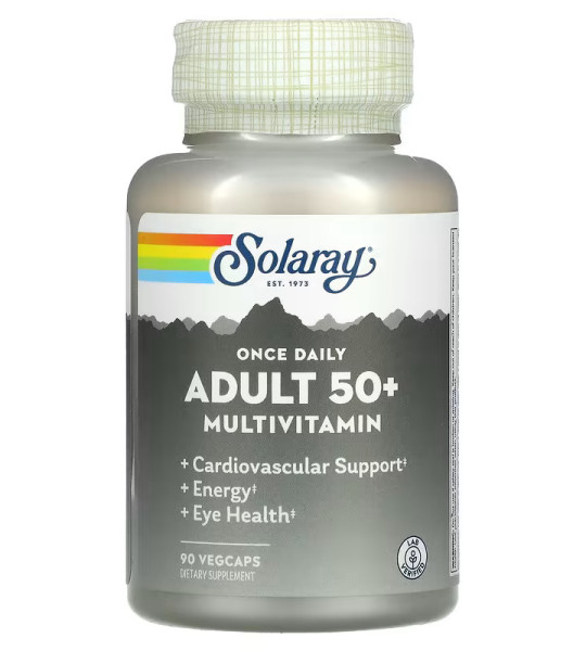 Solaray Once Daily Adult 50+ Multivitamin VegCap (90 капс)