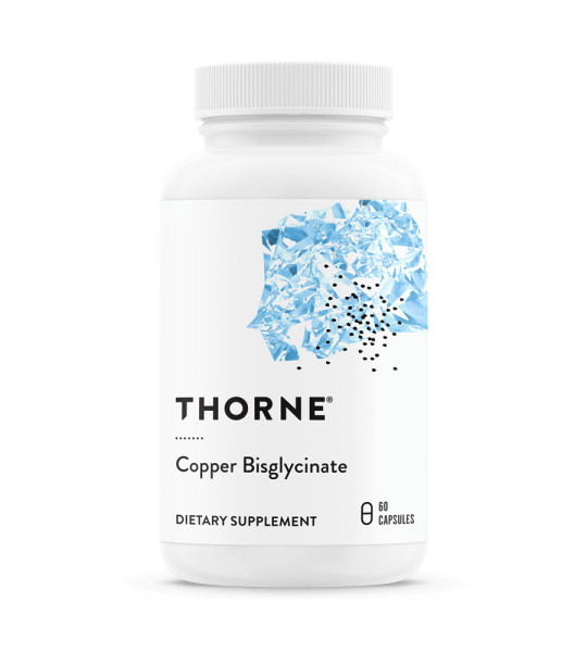 Thorne Copper Bisglycinate 2 mg (60 капс)