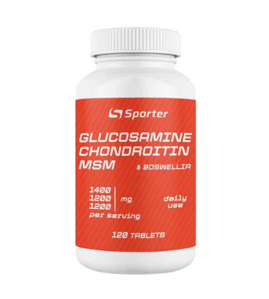 Sporter Glucosamine Chondroitine & MSM & Boswellia (120 табл)