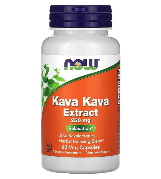 NOW Kava Kava Extract 250 мг 60 капс