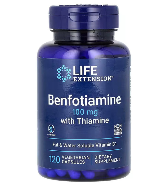 Life Extension Benfotiamine 100 mg with Thiamine (120 капс)