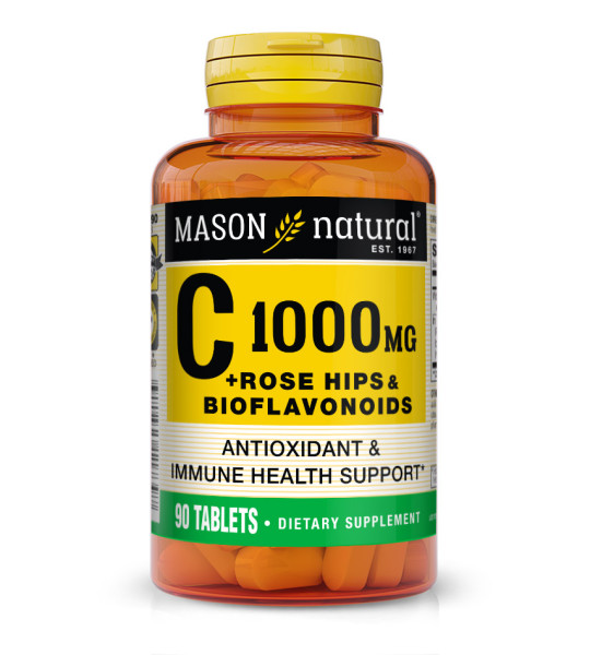 Mason Natural C 1000 mg + Rose Hips & Bioflavonoids (90 табл)