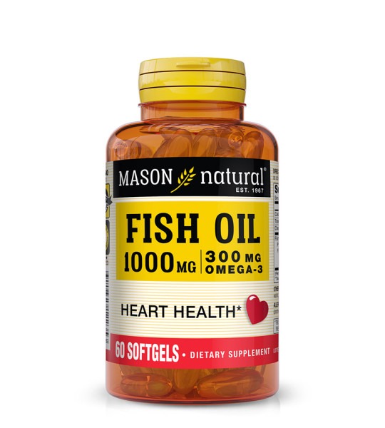 Mason Natural Fish Oil 1000 mg Softgels (60 капс)