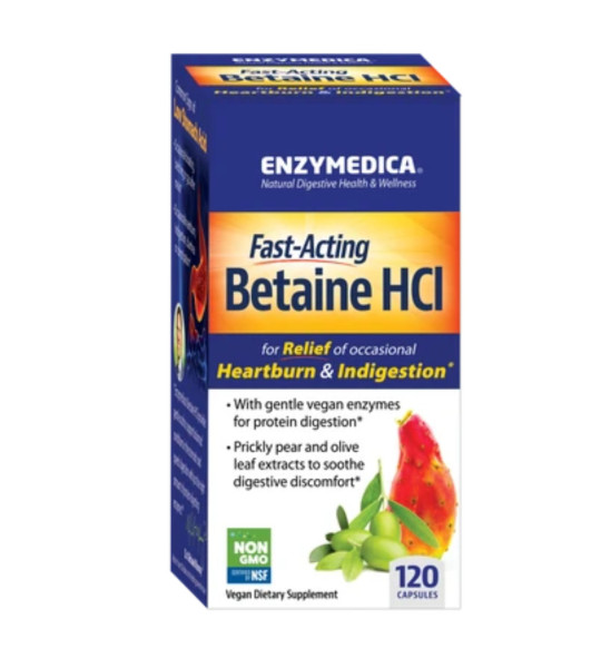 Enzymedica Betaine HCl BOX (120 капс)