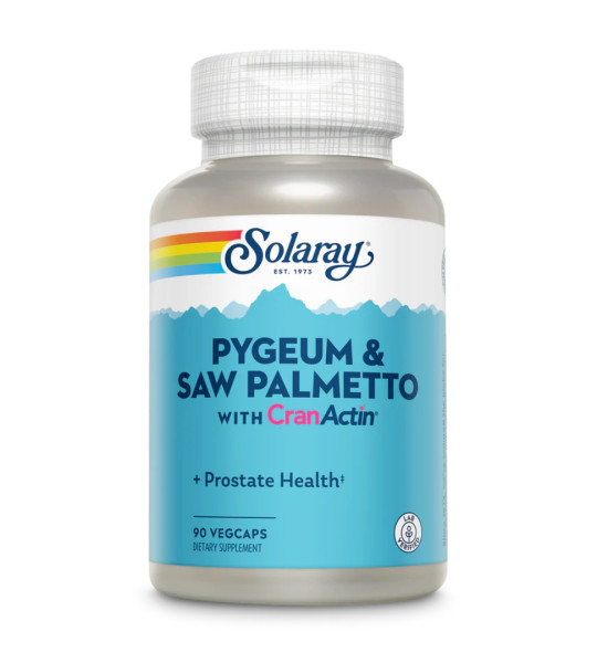 Solaray Pygeum & Saw Palmetto with CranActin VegCaps (90 капс)