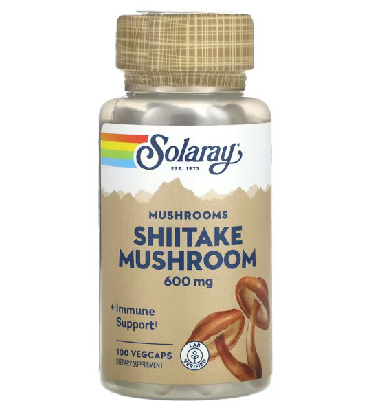 Solaray Mushrooms Shiitake Mushroom 600 mg VegCap (100 капс)