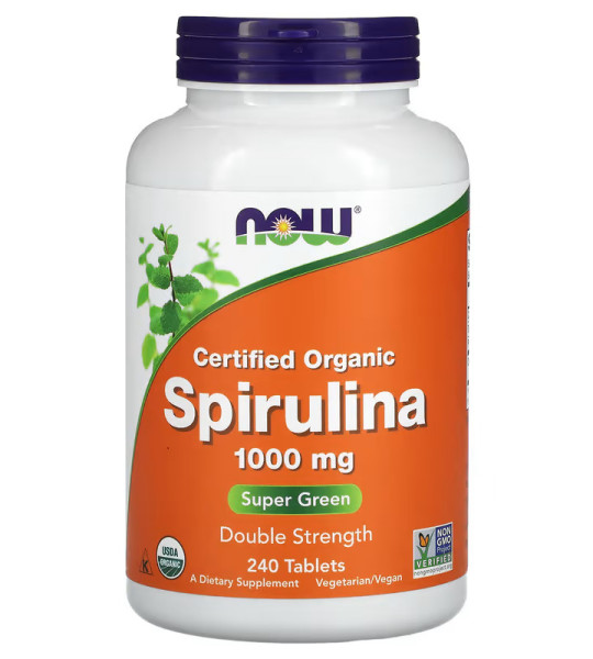 NOW Spirulina 1000 mg (240 табл)