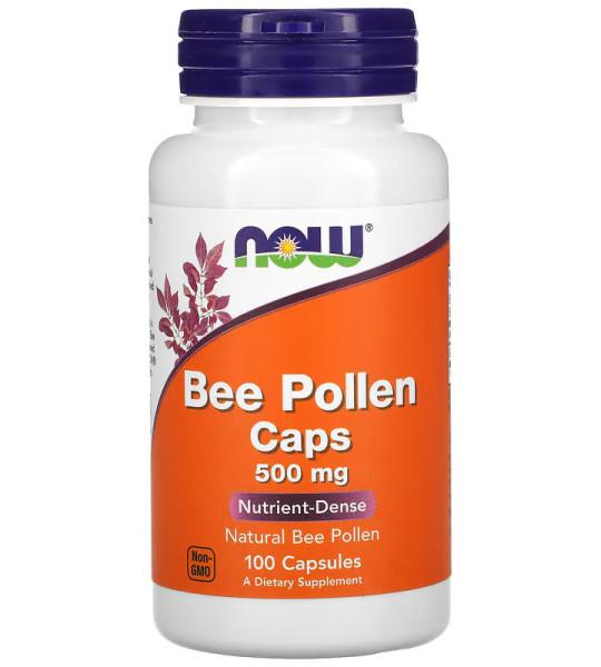NOW Bee Pollen Caps 500 mg (100 капс)