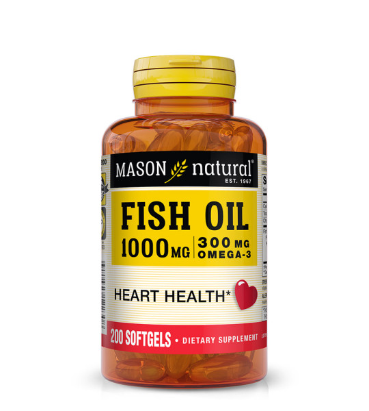 Mason Natural Fish Oil 1000 mg Softgels (200 капс)