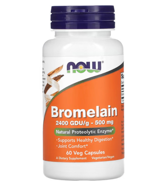 NOW Bromelain 500 mg Veg Caps (60 капс)