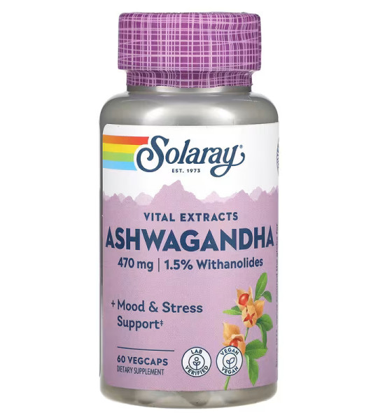Solaray Ashwagandha 470 mg Veg Caps (60 капс)