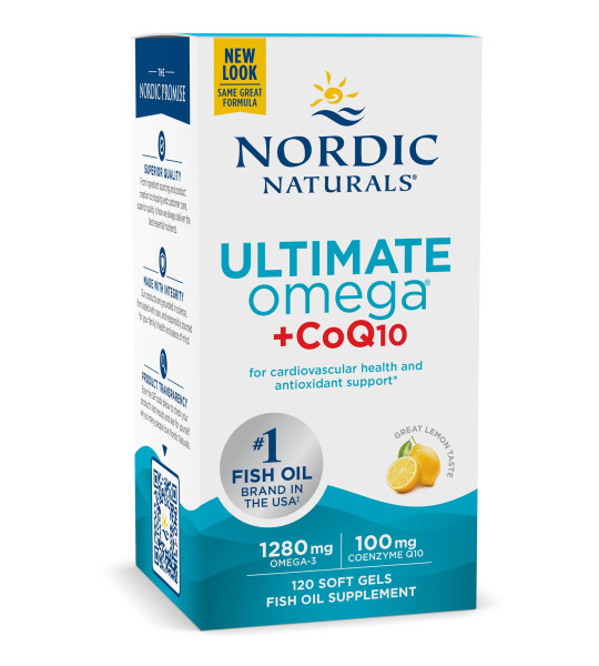 Nordic Naturals Ultimate Omega + CoQ10 1280 mg Soft Gels (120 капс)