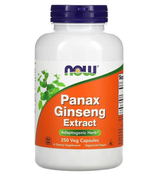 NOW Panax Ginseng Extract 1000 mg Veg Caps (250 капс)