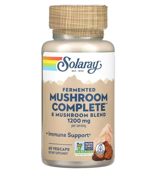 Solaray Fermented Mushroom Complete1200 mg Veg Сaps (60 капс)