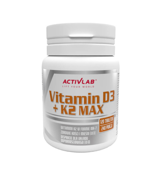 ActivLab Vitamin D3 + K2 MAX (120 табл)