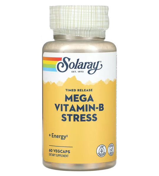 Solaray Mega Vitamin-B Stress Veg Caps (60 капс)