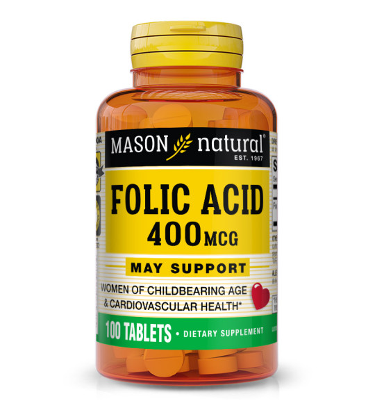Mason Natural Folic Acid 400 mcg (100 табл)