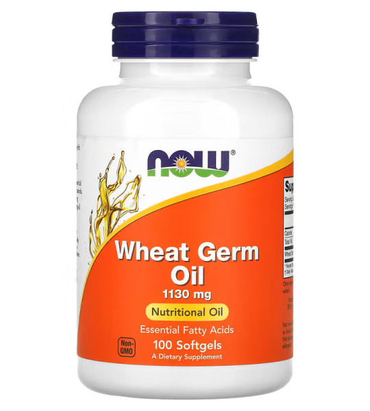 NOW Wheat Germ Oil 1130 mg Softgels (100 капс)