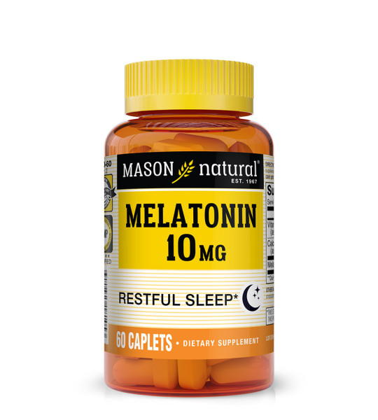 Mason Natural Melatonin 10 mg Caplets (60 табл)