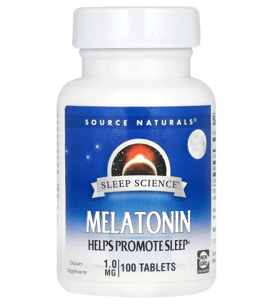 Source Naturals Melatonin 1 мг 100 табл