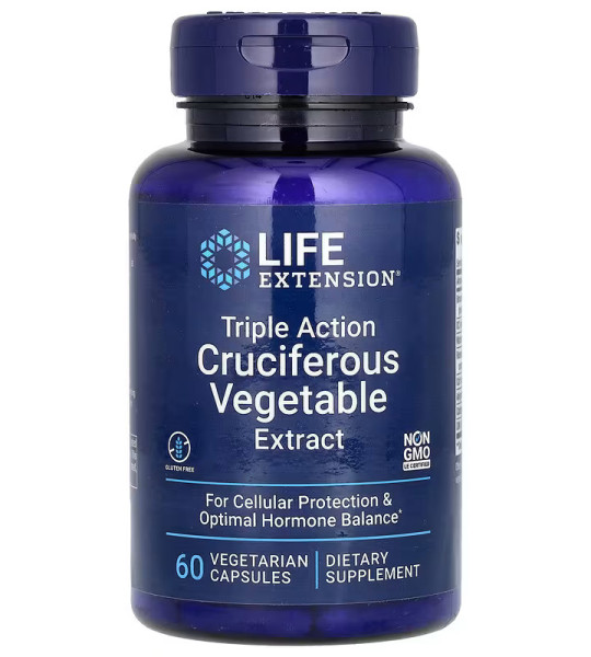 Life Extension Triple Action Cruciferous Vegetable Extract Veg Caps (60 капс)