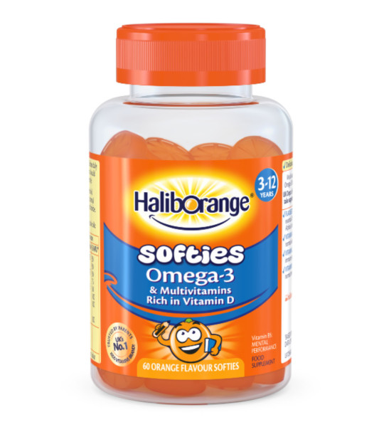 HalibOrange Softies Omega-3 & Multivitamins (60 жув цук)