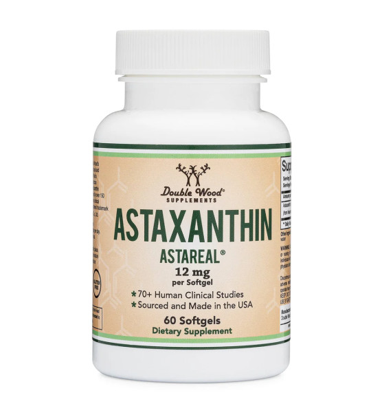 Double Wood Astaxanthin Astareal 12 мг 60 капс
