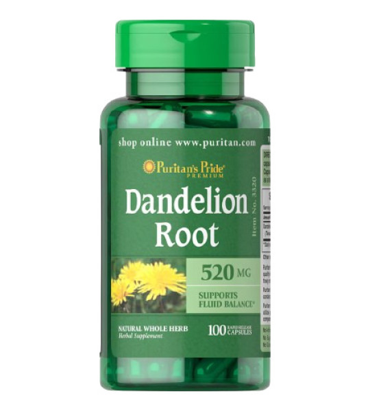 Puritan's Pride Dandelion Root 520 mg (100 капс)