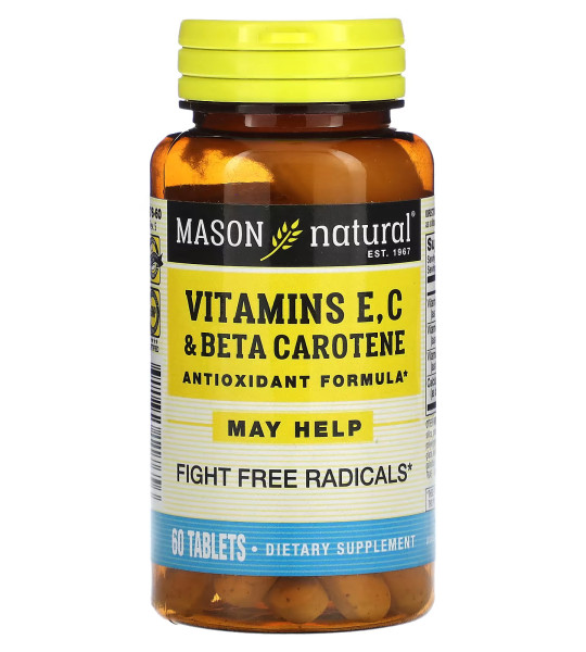 Mason Natural Vitamins E, C & Beta Carotene (60 табл)