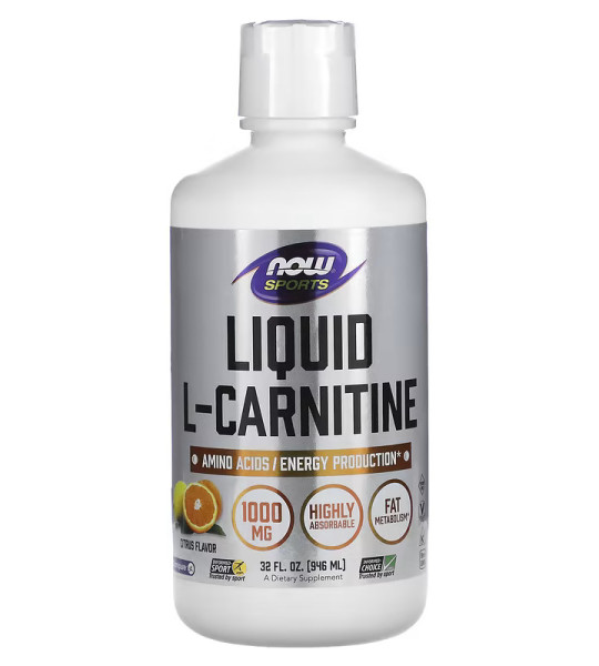 NOW Sports Liquid L-Carnitine 1000 mg (946 ml)